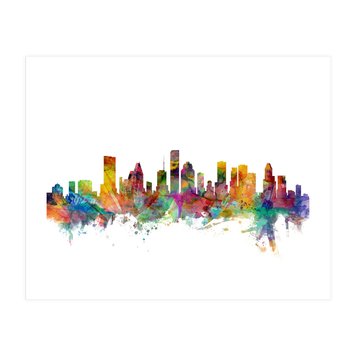 Houston Texas Skyline (Print Only)