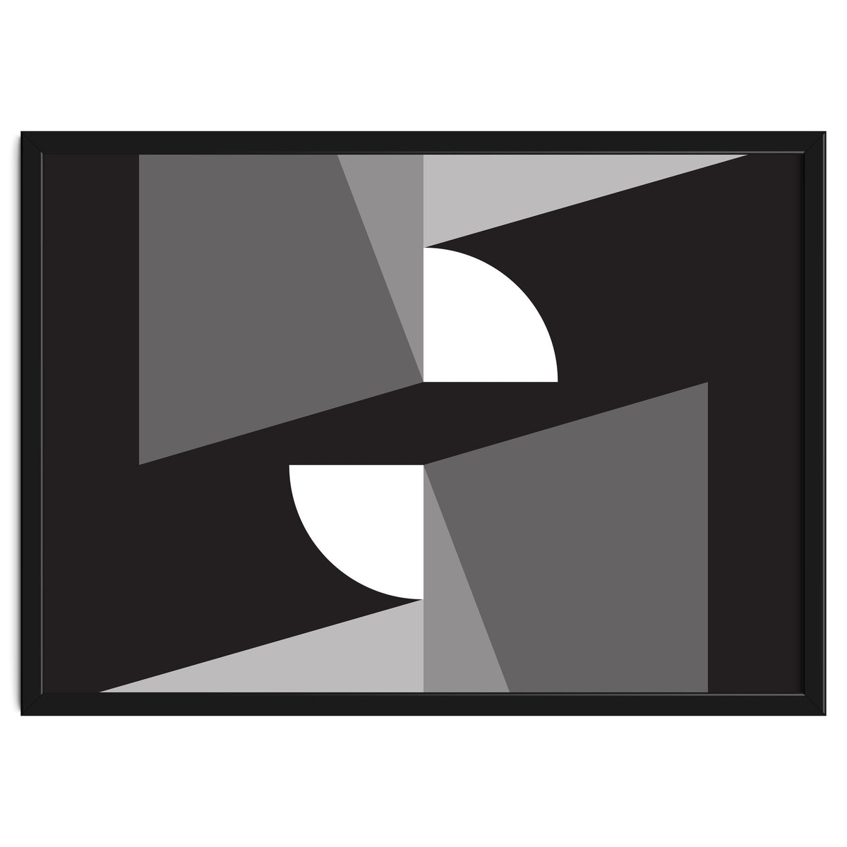 Geometric Shapes No. 11 - monochrome