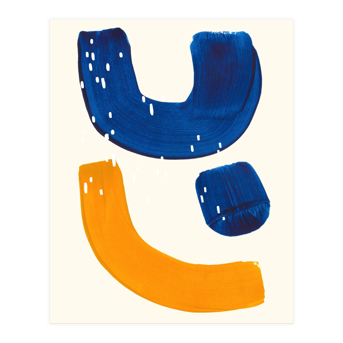 Blue Umbrella For A Yellow Banana (Print Only)