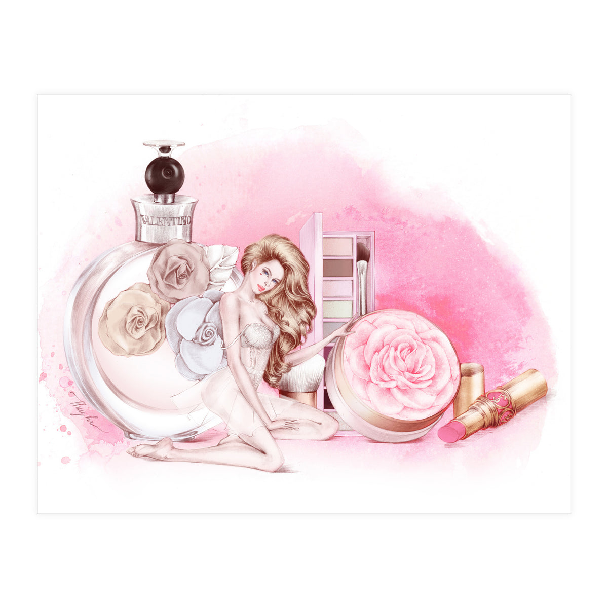 Touch Of Roses (Print Only)