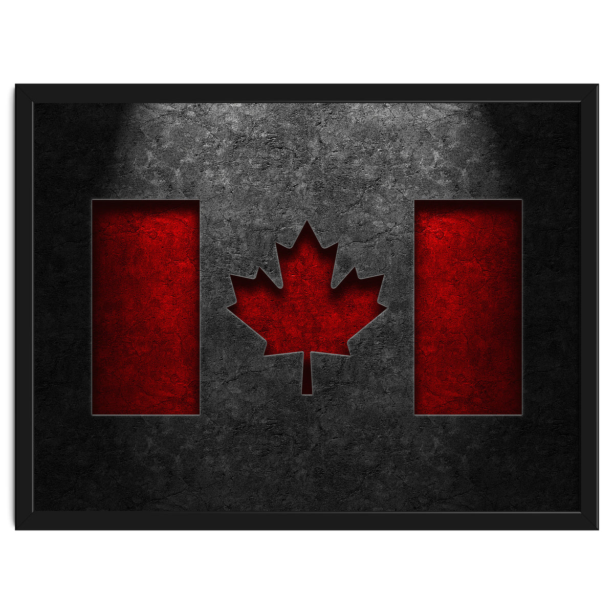 Canadian Flag Stone Texture