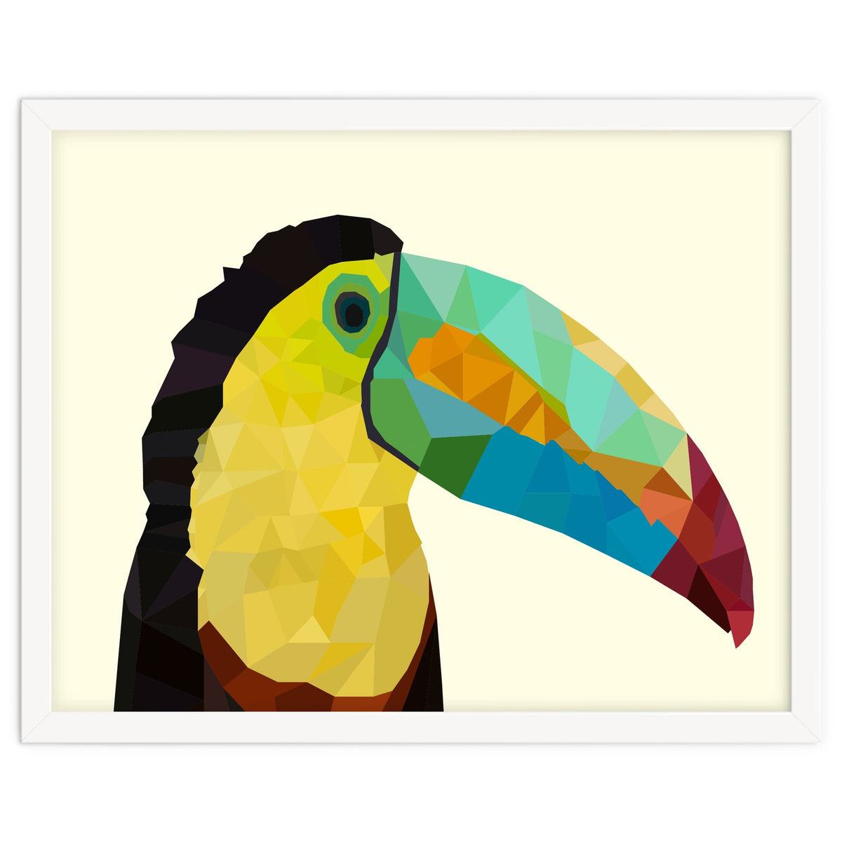 Toucan Bird Low Poly Art