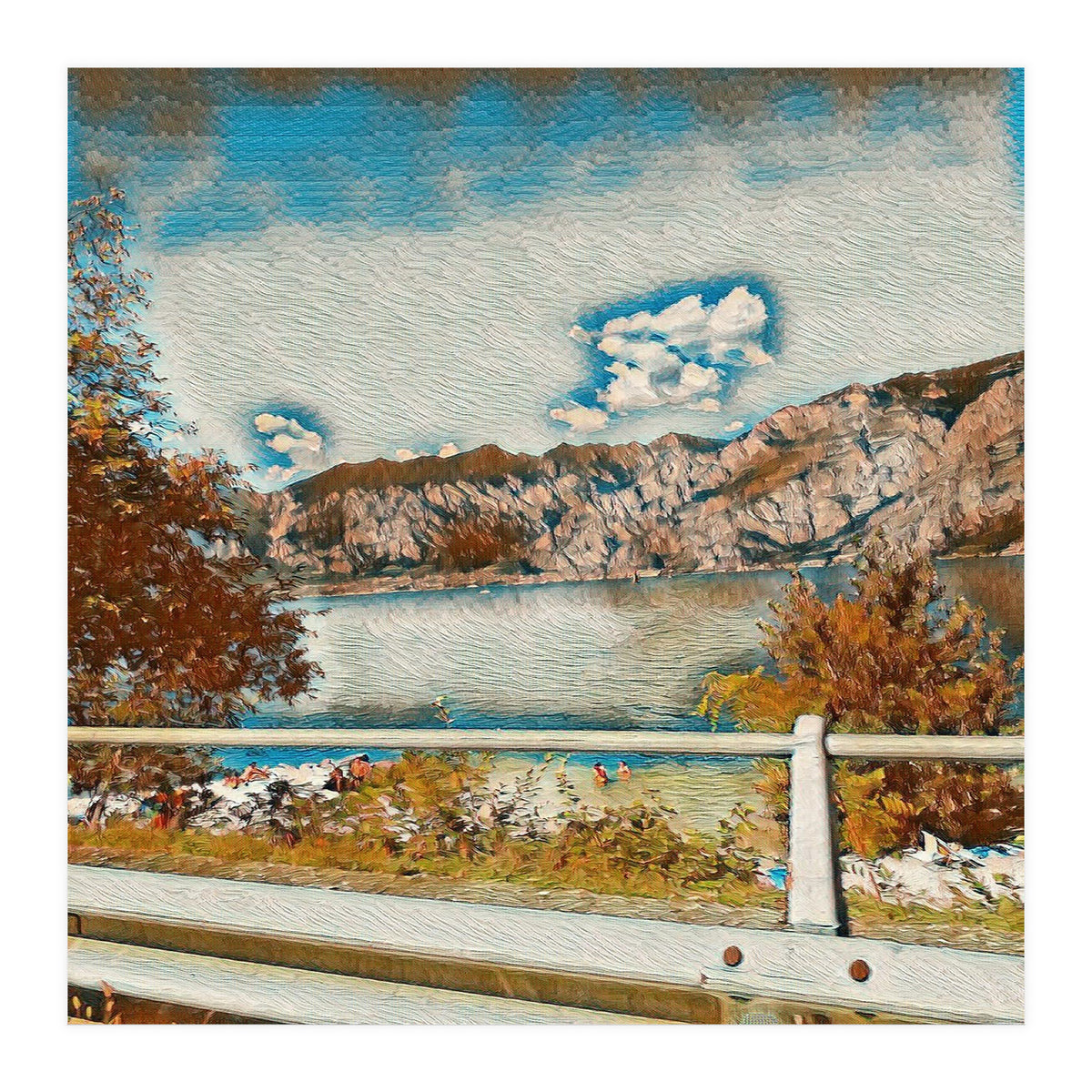 Sunny Garda Lake, italy. (Print Only)