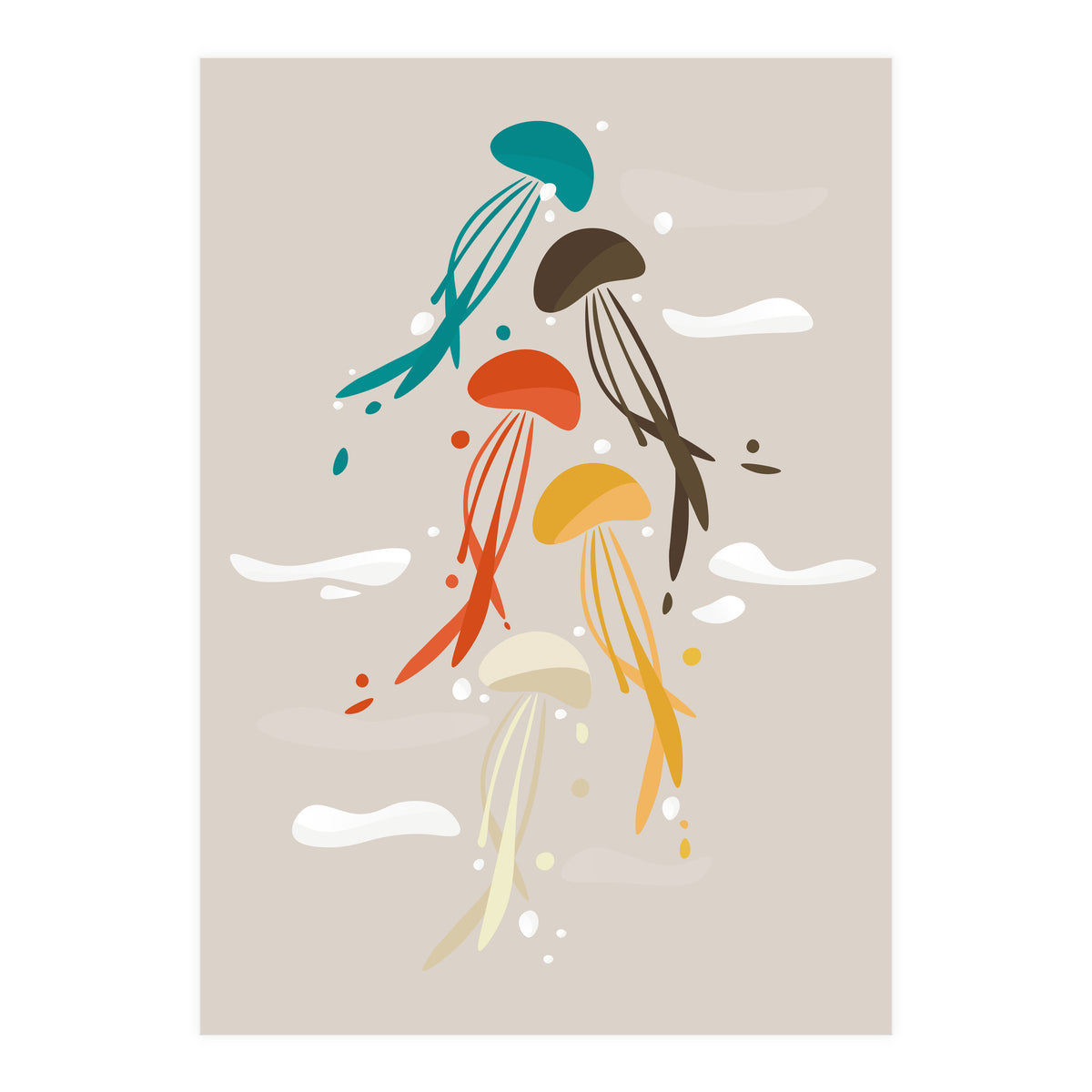 Jellyfish ascend the sky (Print Only)