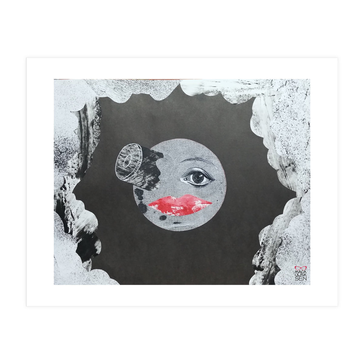 Voyage dans la lune collage (Print Only)