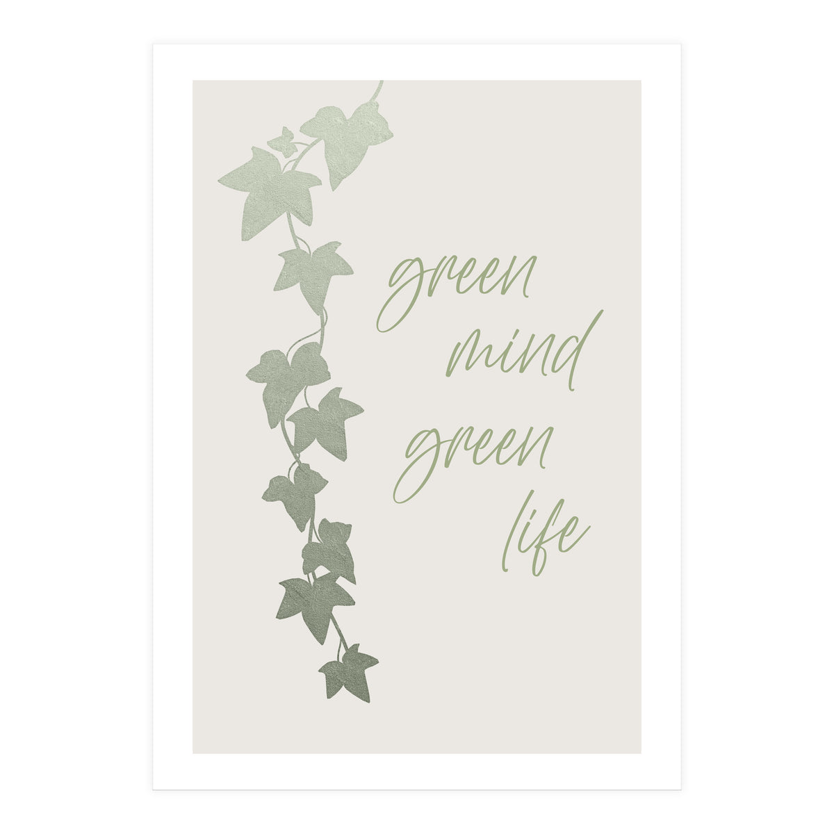 Green mind - Green life (Print Only)