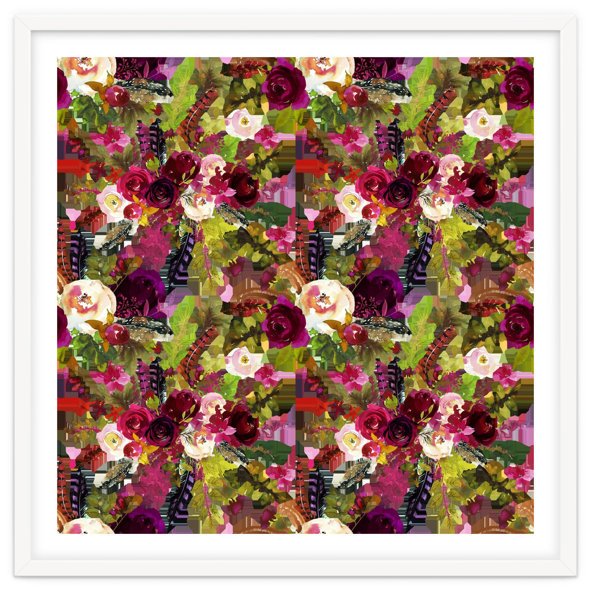 Water Colour Rose Pattern