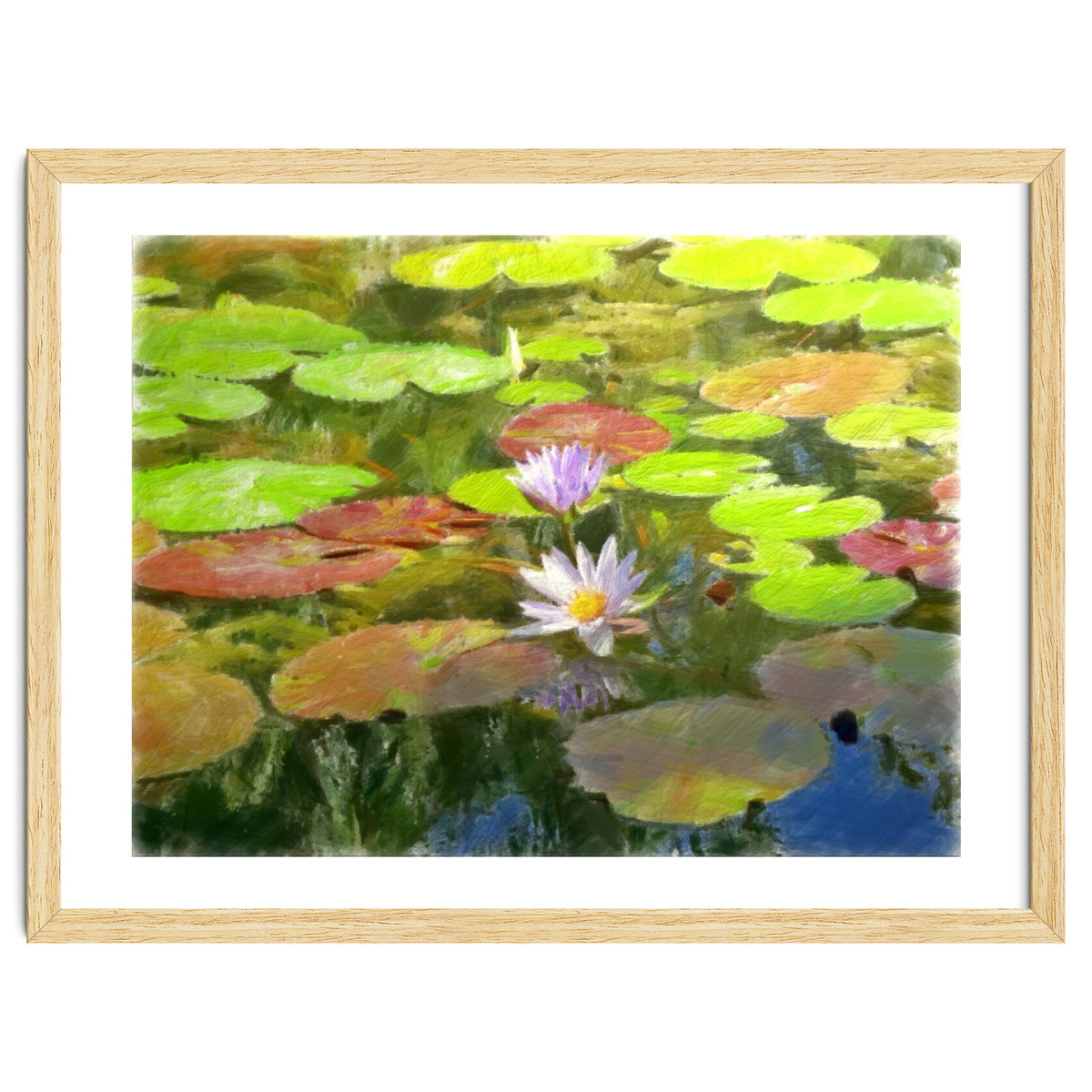 Floating in the water