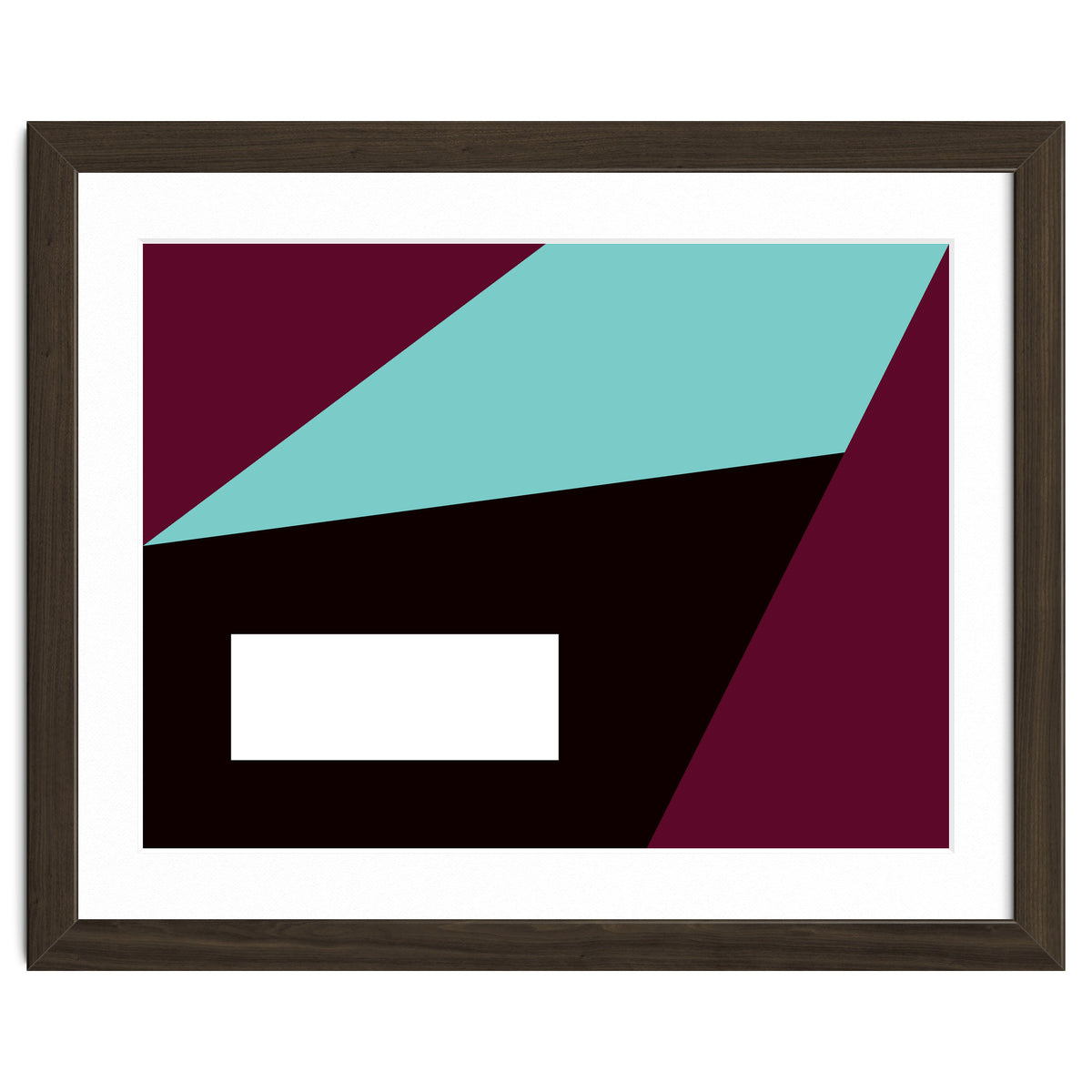 Geometric Shapes No. 84 - purple & turquoise