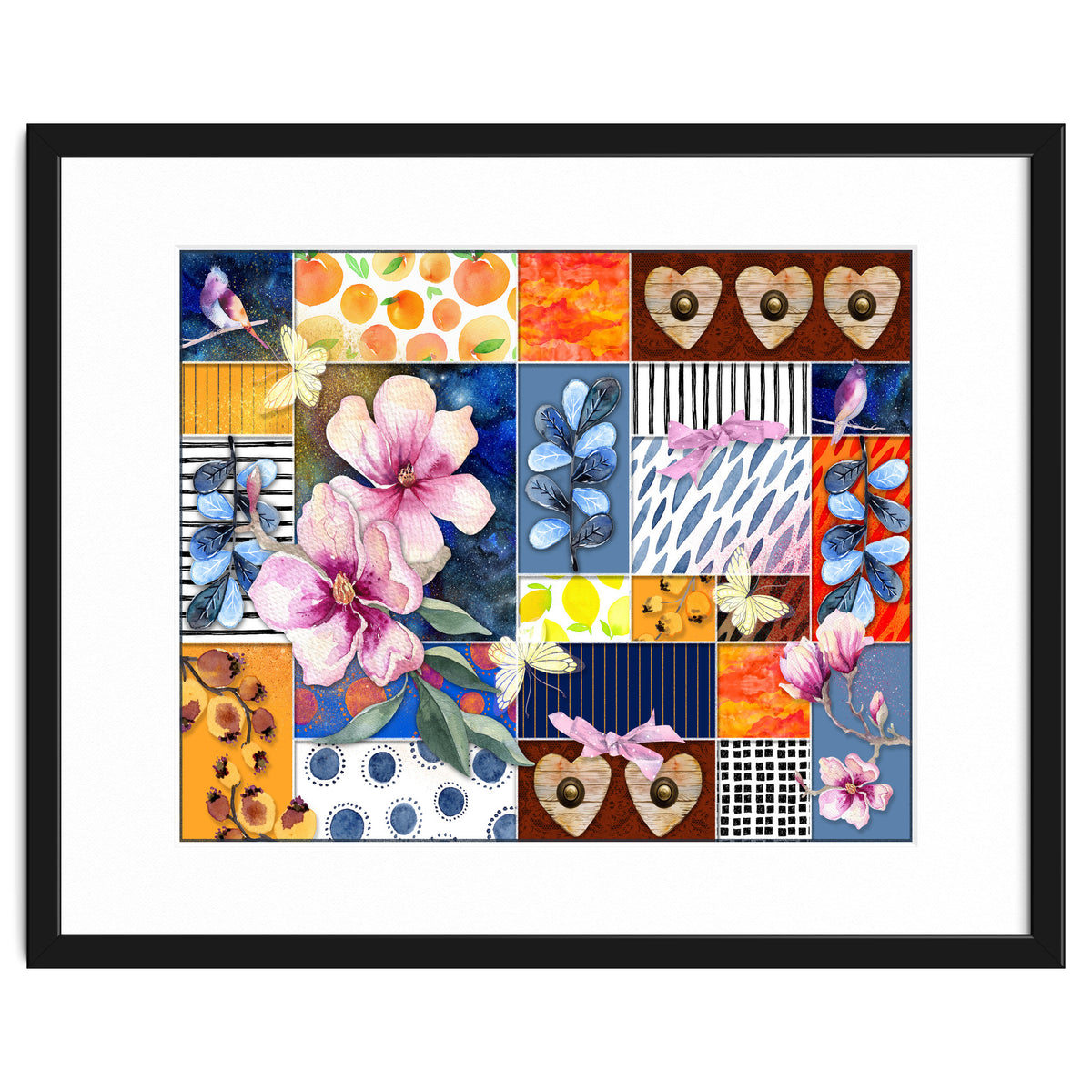 Romantic Floral Collage