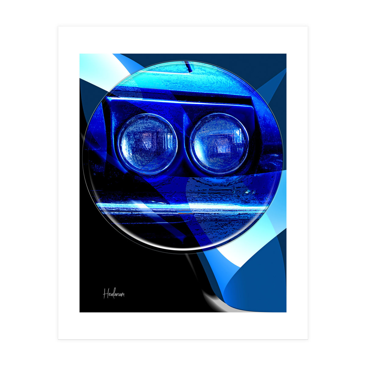 Emoji & Cars blue (Print Only)