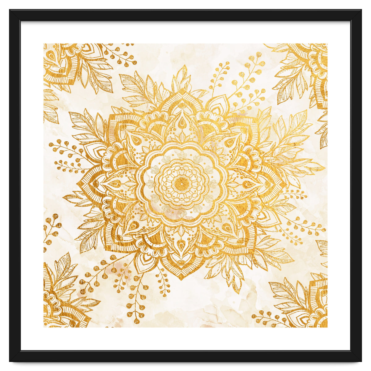 Queen Starring of Mandala-Gold Sunflower I
