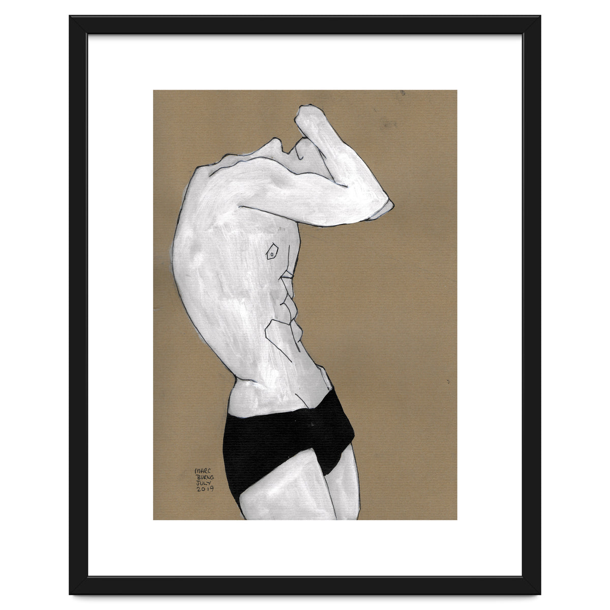 Untitled #41 - Man in black shorts