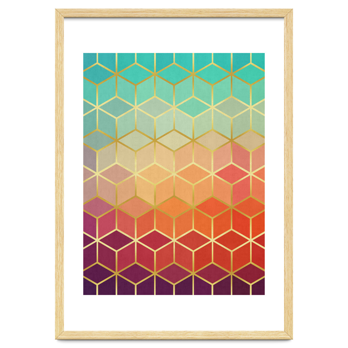 Colorful and golden pattern II