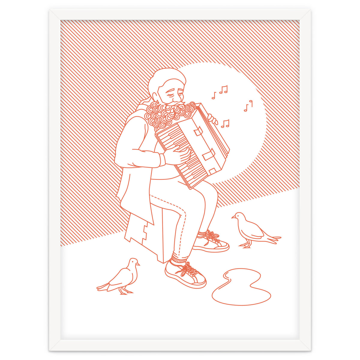 "For Love Not Money" in Orange