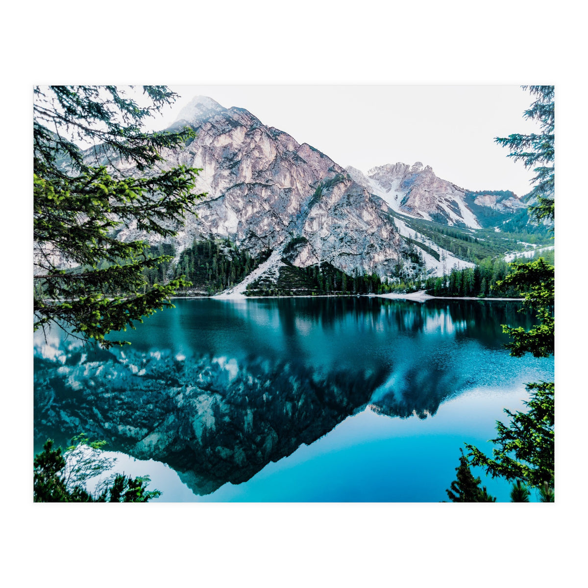 Mountain and lake (Print Only)