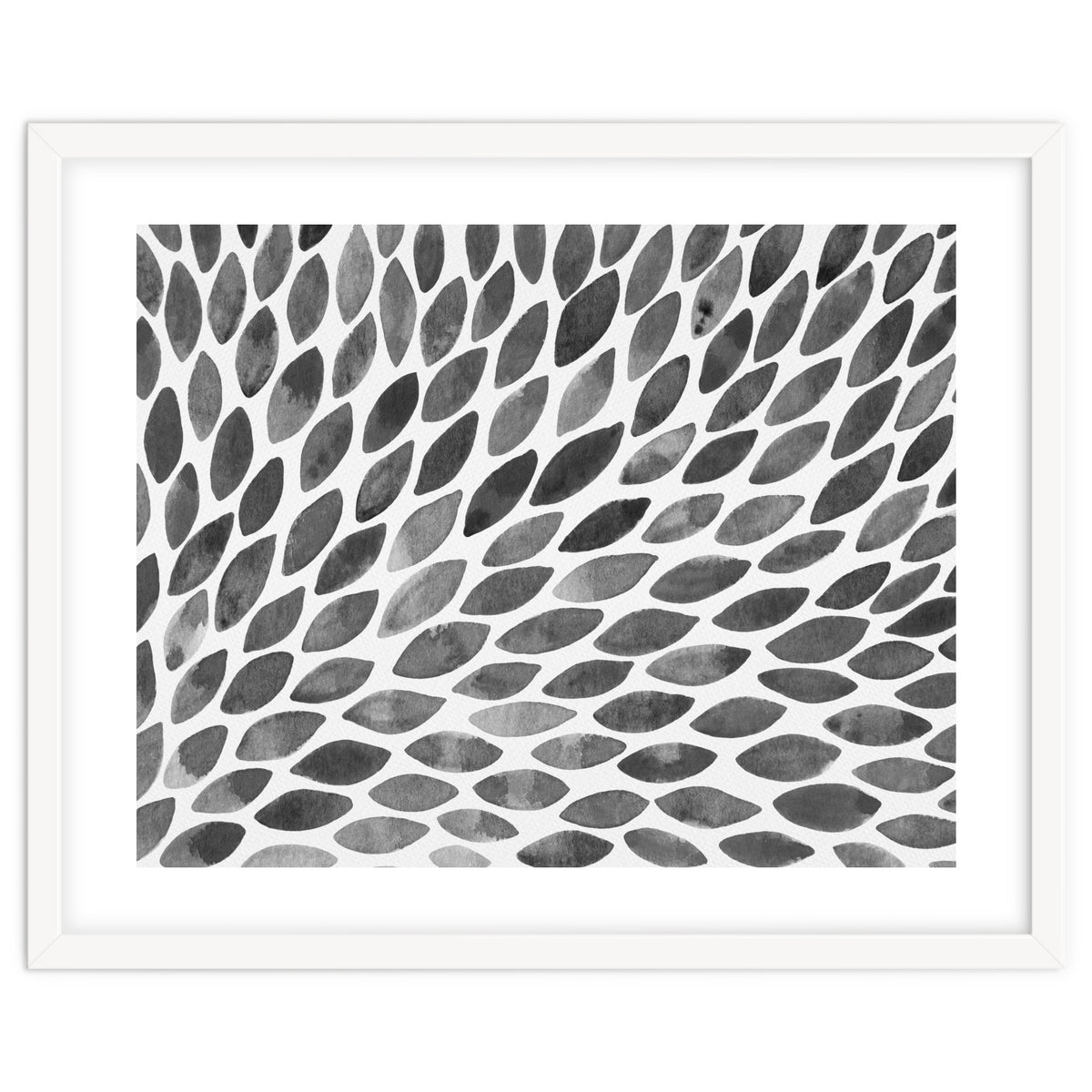 Black and white petal burst