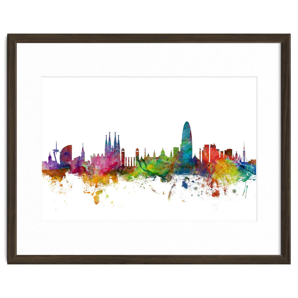 Barcelona Spain Skyline