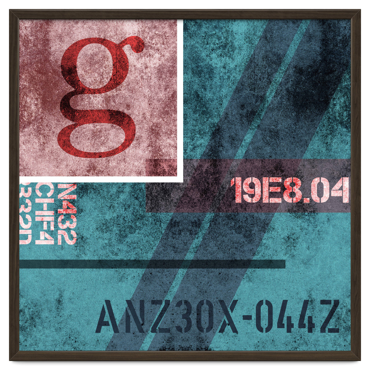 Abstract Industrial Blue