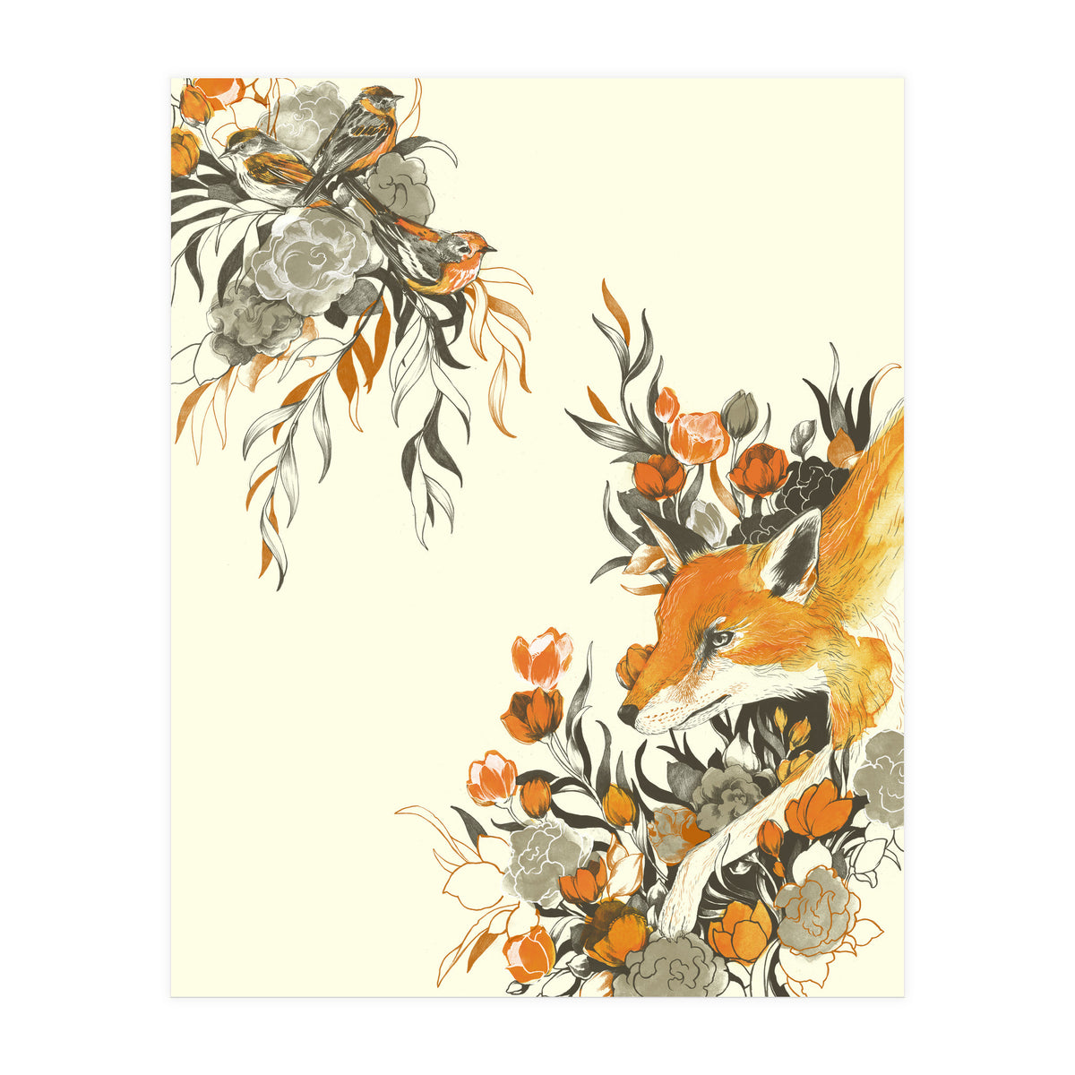 Fox In Foliage (Print Only)