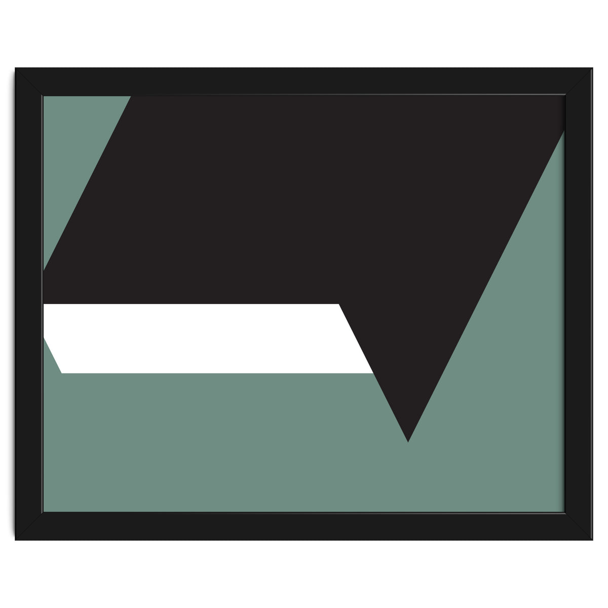 Geometric Shapes No. 85 - black, white & grey