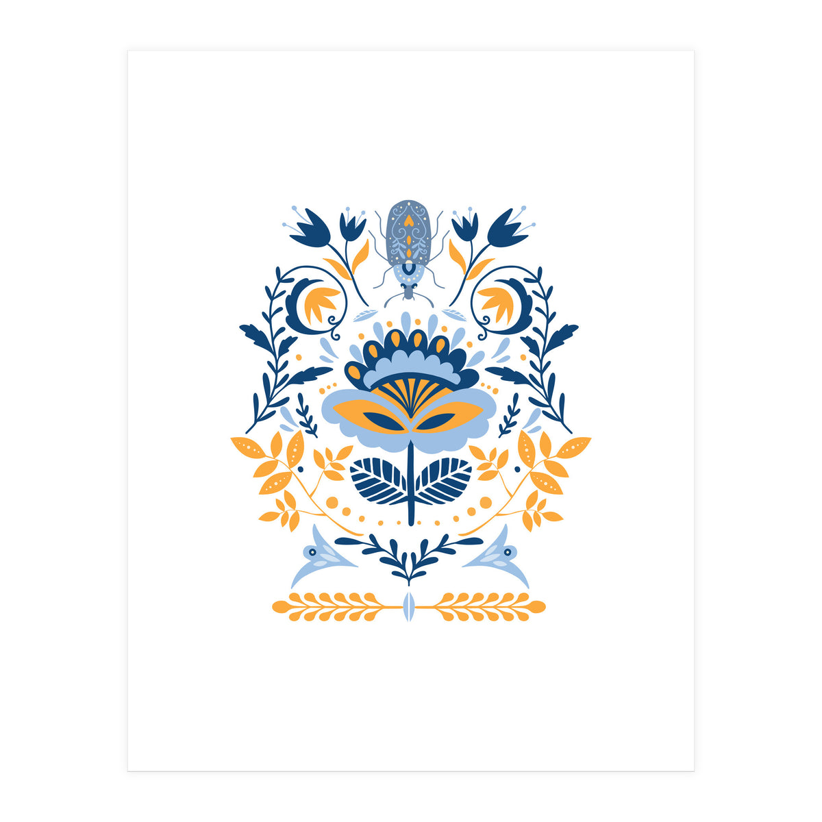 Scandinavian Folk Study 011  (Print Only)