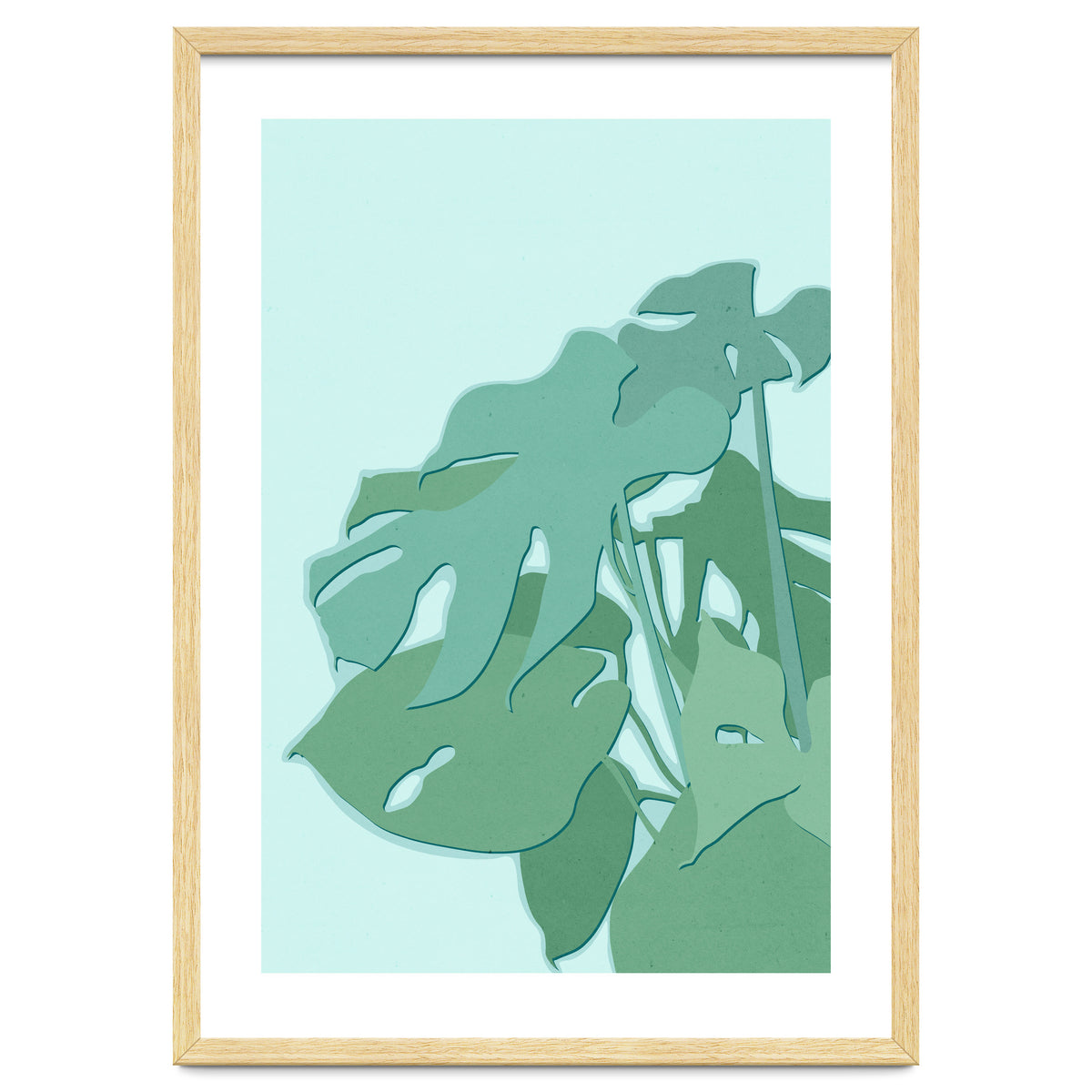 Minimal Monstera Leaves - Greener Eden