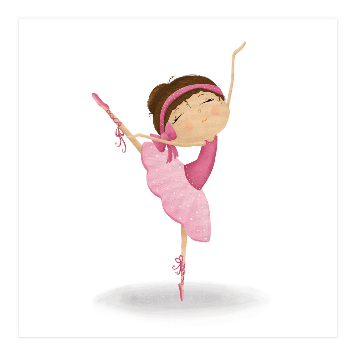 Adorable Ballerina Nursery Print (Print Only)