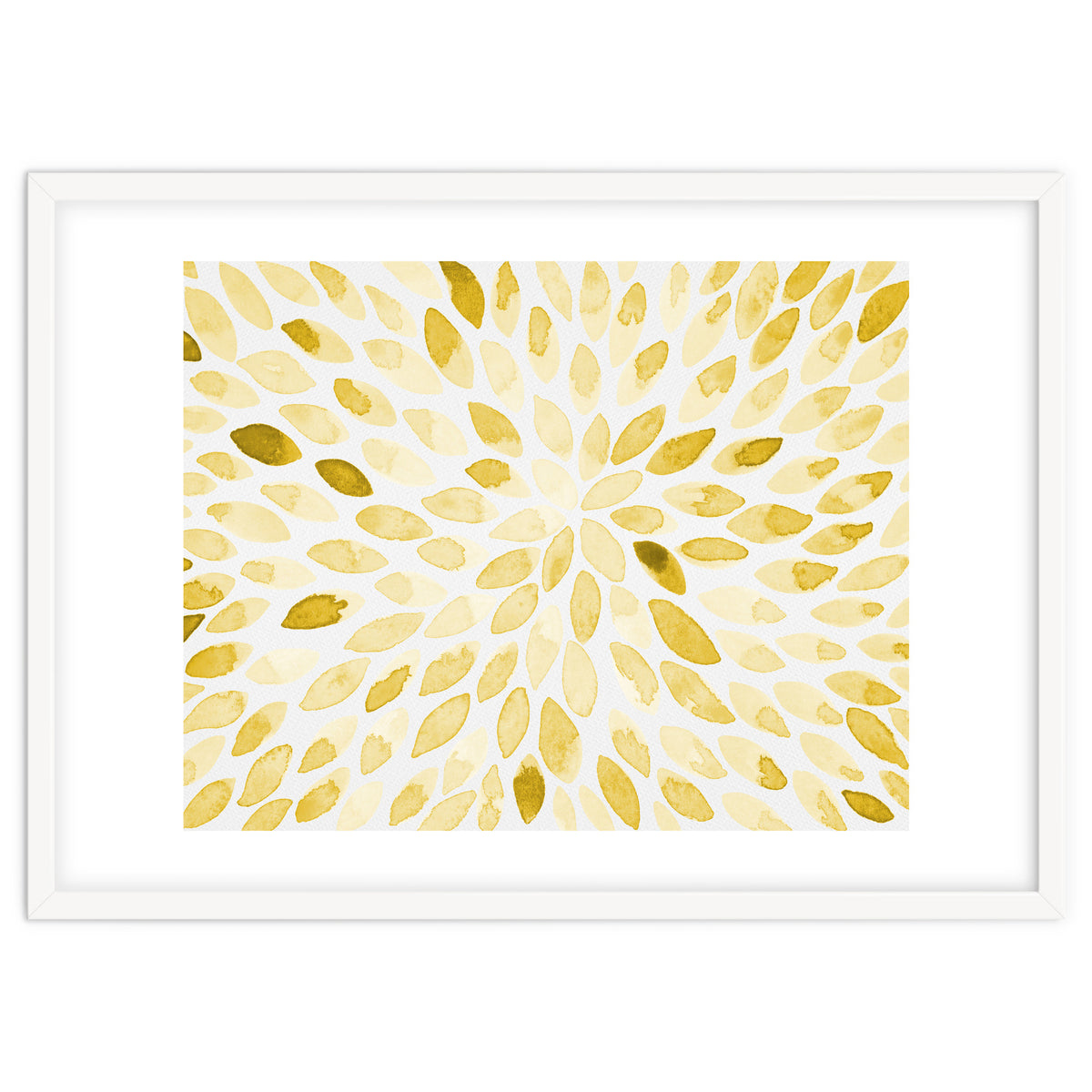 Watercolor Burst Yellow