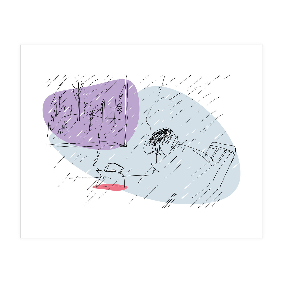 Sad Rainy Day (Print Only)