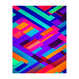 Eclectic Alignment, Abstract Maximalist Geometric Painting, Contemporary Modern Shapes, Pop Of Color (Print Only) thumbnail