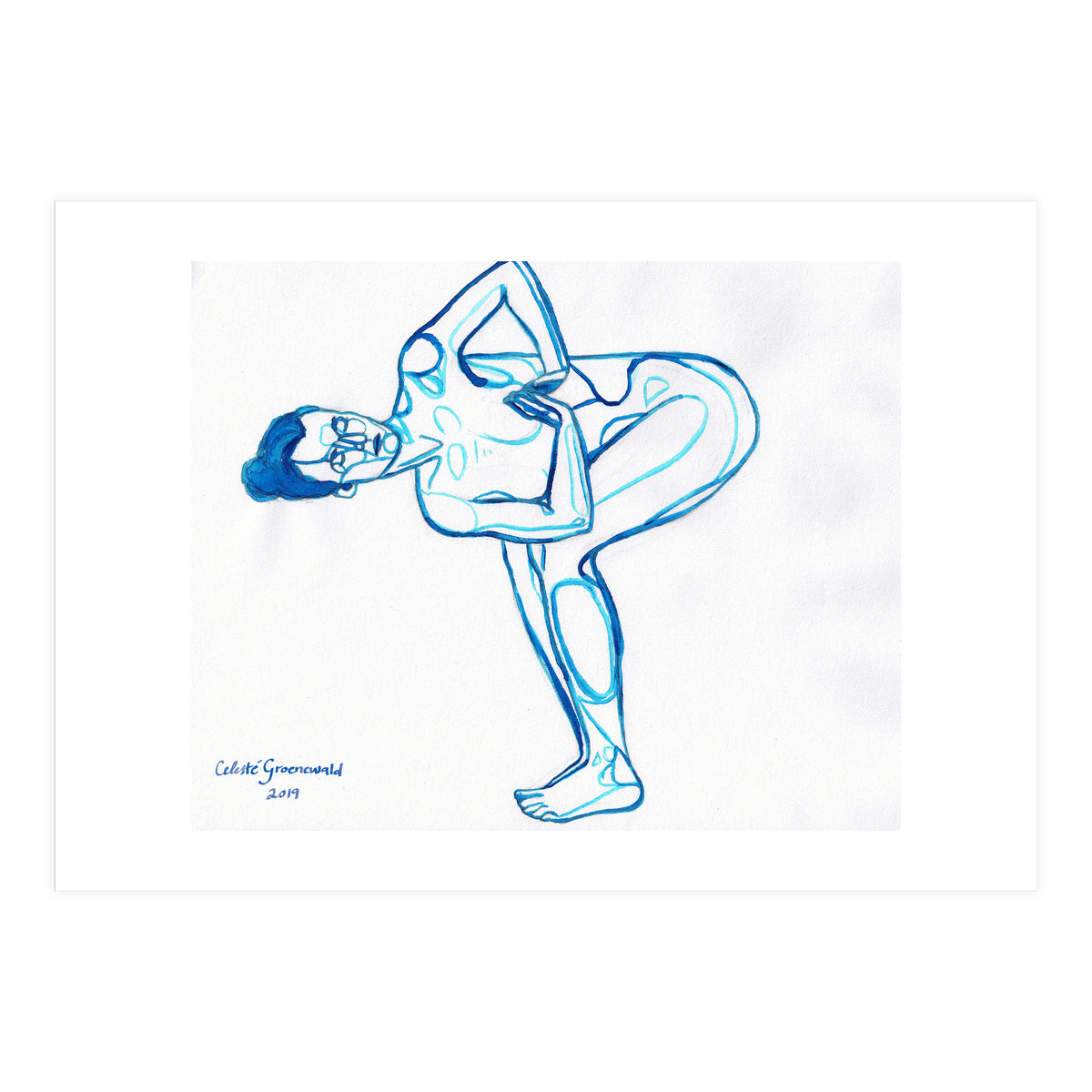 Parivritta Utkatasana (Print Only)