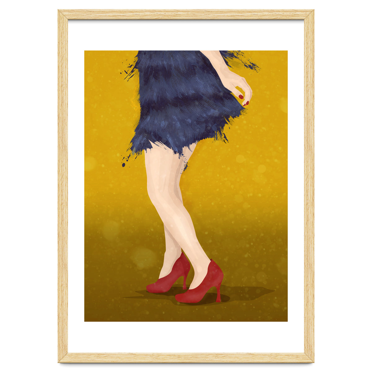 Flapper with red shoes