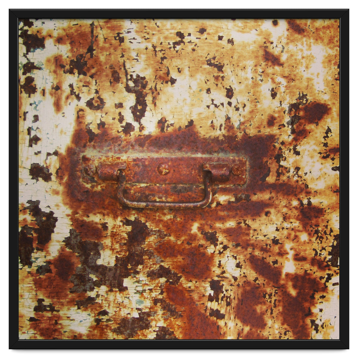 Rusty metal door