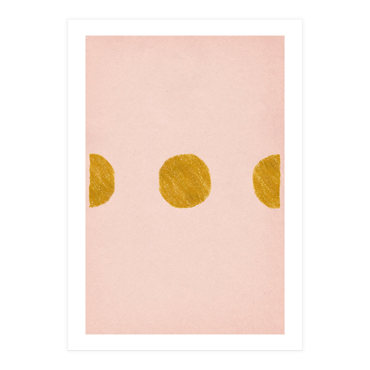 Pink and rust minimalist shapes (Print Only)