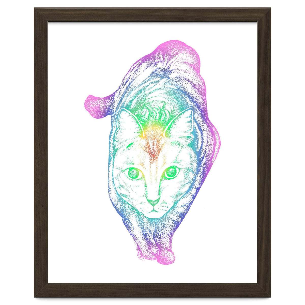 Rainbow Pastel Cat