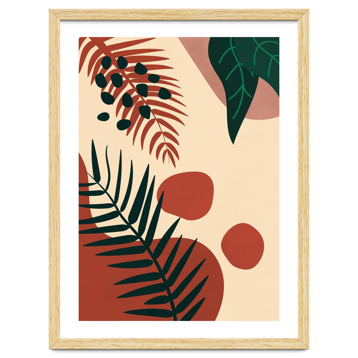 Abstract Palm Leaf