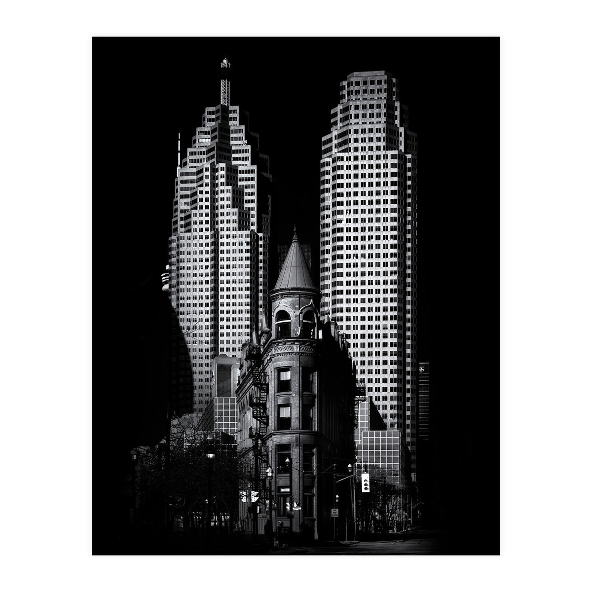 Gooderham Flatiron Building And Toronto Downtown No 2 (Print Only)