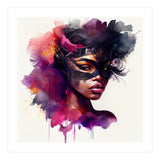 Watercolor Carnival Woman #7 (Print Only) thumbnail