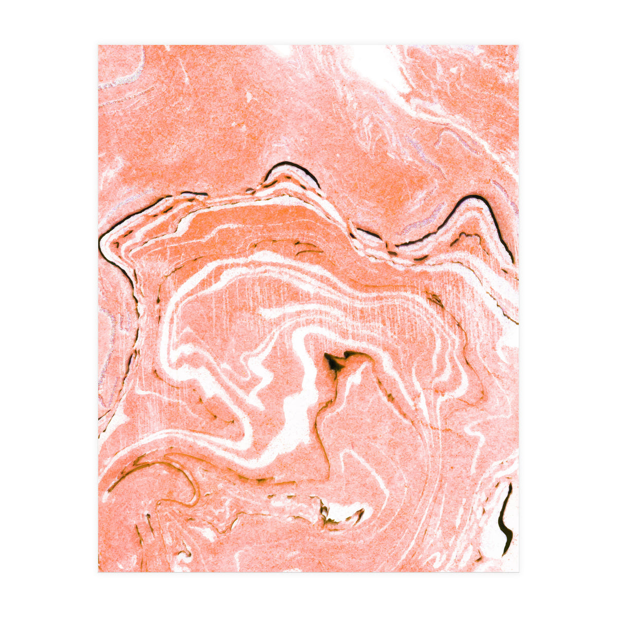 Coral Blush Marble (Print Only)