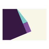 Geometric Shapes No. 42 -  lilac, blue & purple (Print Only) thumbnail