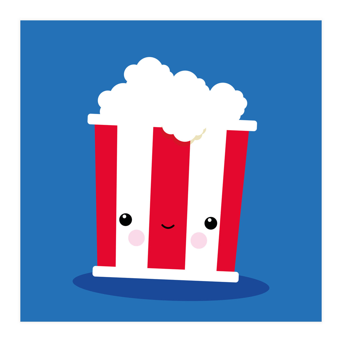 Chill Out Kawaii Popcorn (Print Only)
