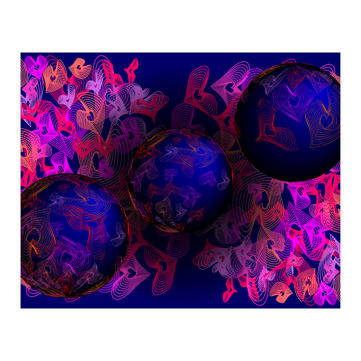 Hearts Of Planet Earth (Print Only)