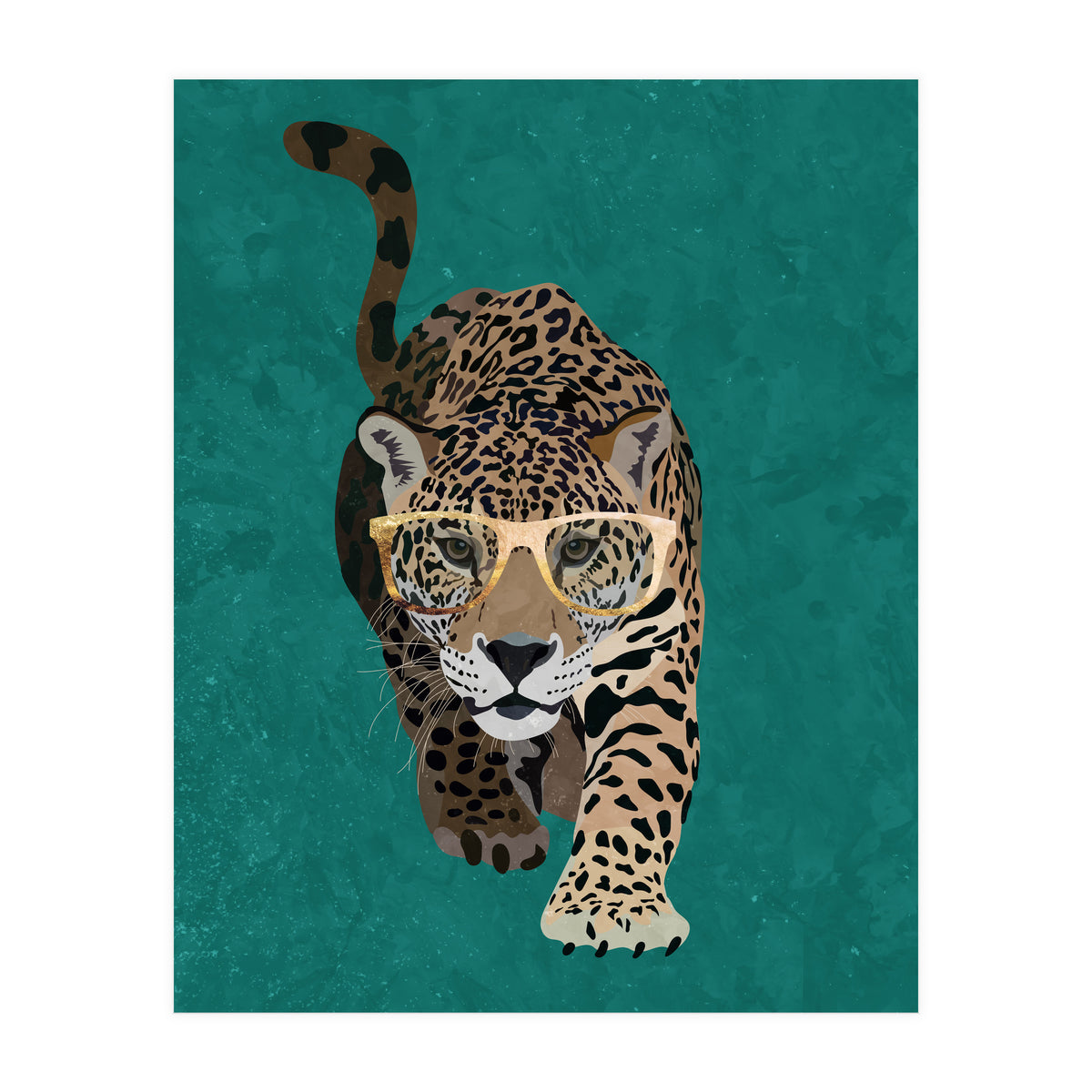 Curious Jaguar Green (Print Only)