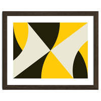 Geometric Shapes No. 4 - yellow, black & white