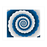 Blue Modern Floral Interior Design (Print Only) thumbnail