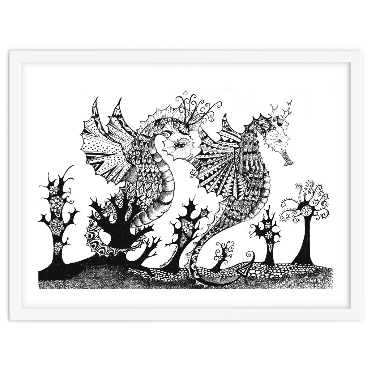 Seahorse Dragons Mystical Home