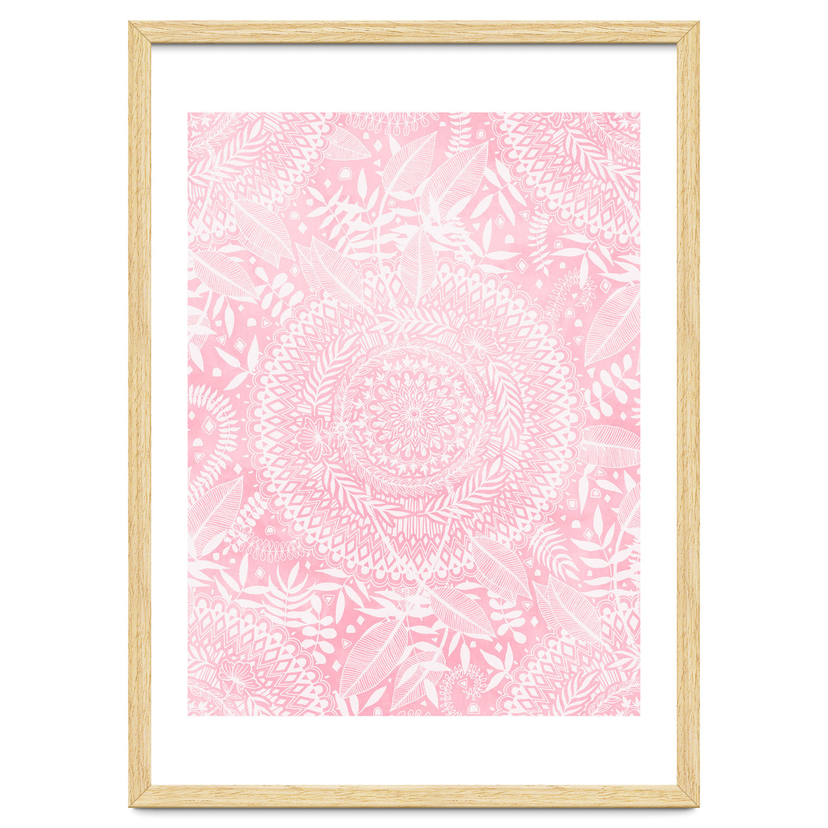 Medallion Pattern in Blush Pink
