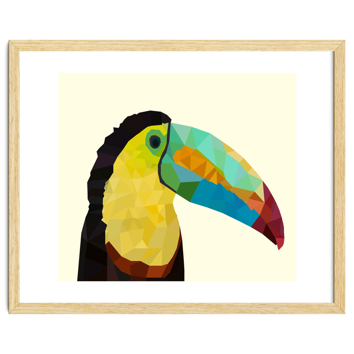Toucan Bird Low Poly Art