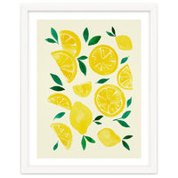 Watercolor lemons